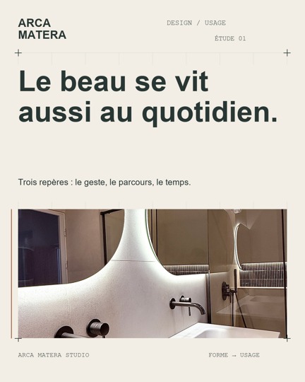 ARCA MATERA — proposition Ligne d’espace